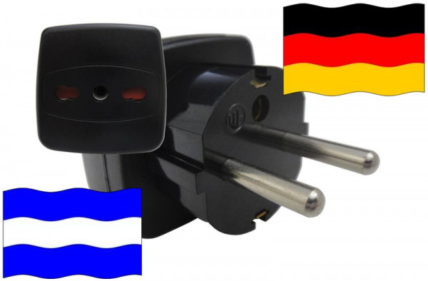 Adapter für Deutschland - Reisestecker ideal für El Salvador-Stecker