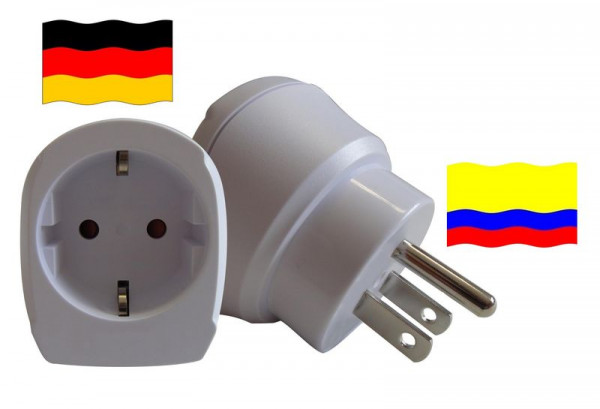 Reiseadapter für Ecuador. Steckeradapter für Geräte aus Deutschland