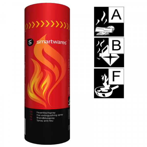 Feuerlöschspray 970ml Smartwares FS600DE kleiner Feuerlöscher mit großer Wirkung A+B+F