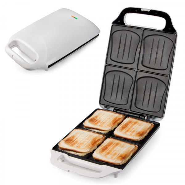 XXL Familien-Sandwich-Toaster DOMO DO9064C 4er Sandwichmaker Muschelform