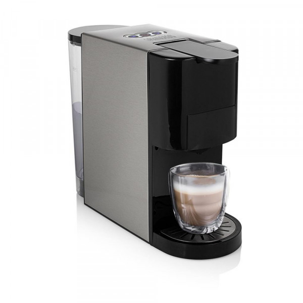 Multikapsel-Kaffeemaschine Stahl 4-in-1 schwarz 0,8L