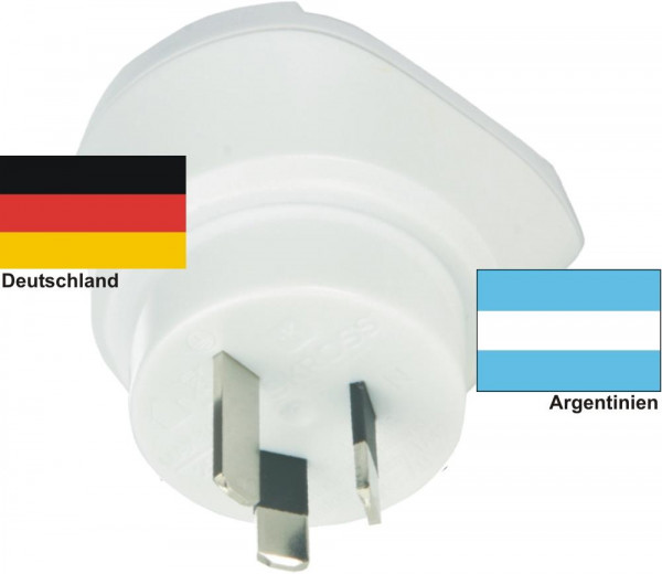 Reiseadapter Argentinien auf Deutschland -Skross 1.500209 Reisestecker