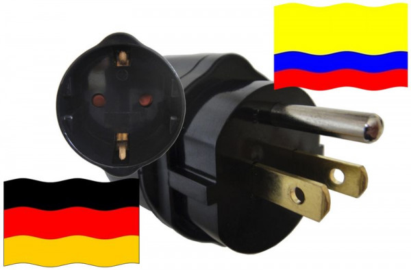 Urlaubsadapter Ecuador für Geräte aus Deutschland