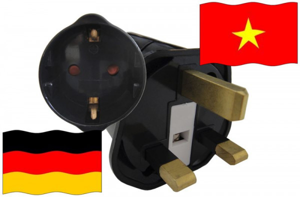 Urlaubsstecker Vietnam für Geräte aus Deutschland