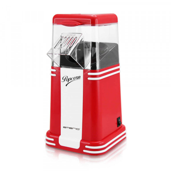 Popcornmaschine BPA-frei Fassungsvermögen 60g Leicht zu reinigen rot / weiß