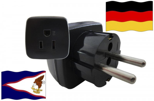 Urlaubsstecker Deutschland für Geräte aus Samoa (US)