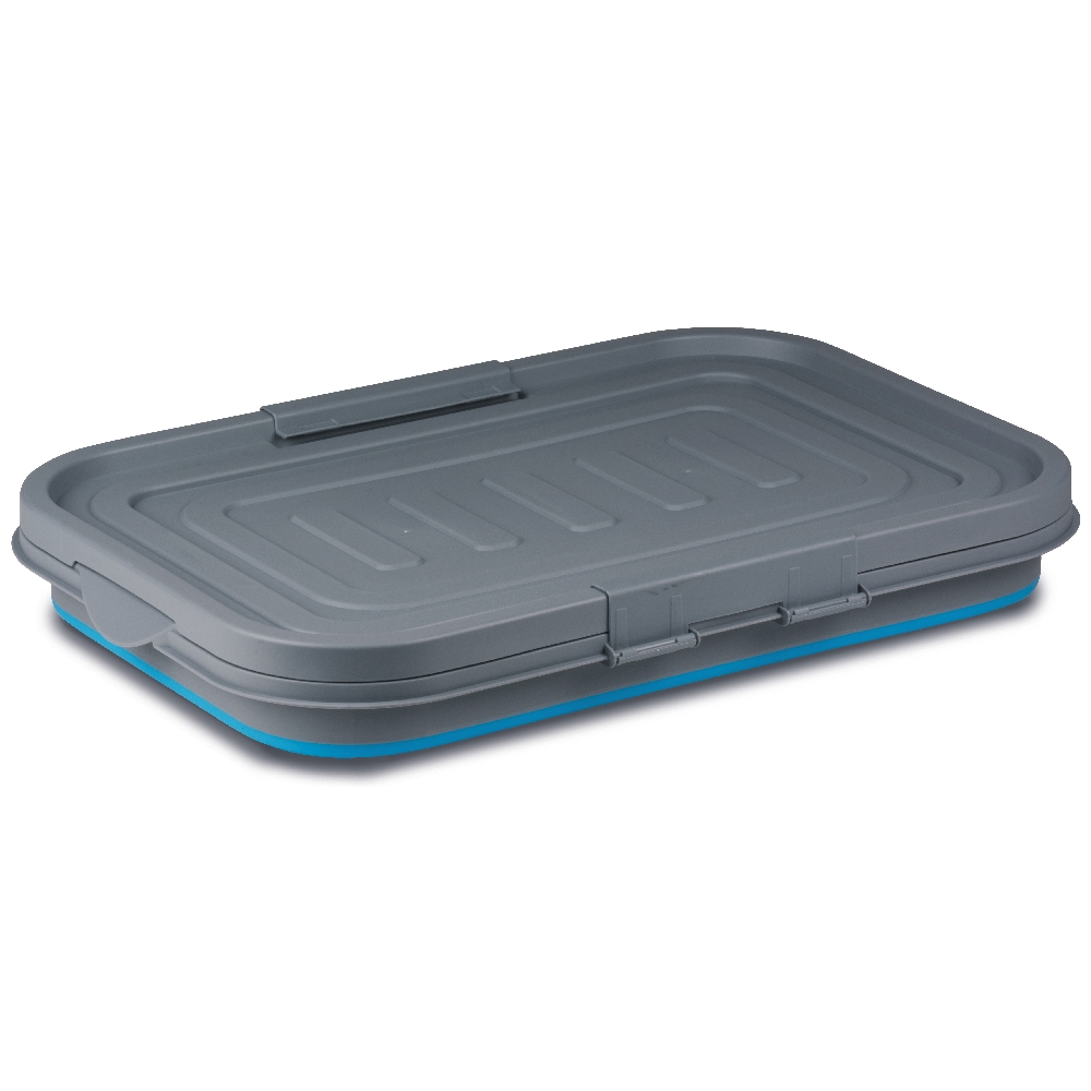 Faltbare Aufbewahrungsbox mit Deckel eckig - Kampa CW0120 61x45x27cm blau, Faltgeschirr, Kochen und Essen, Camping