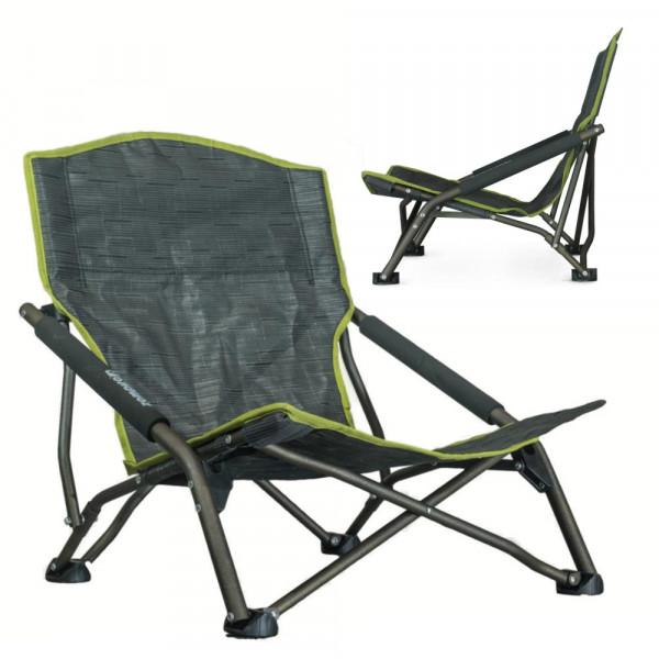 Design Strandstuhl - Leichtgewichtsstuhl mit breiten Standfüßen - vollständig faltbar Zempire Front